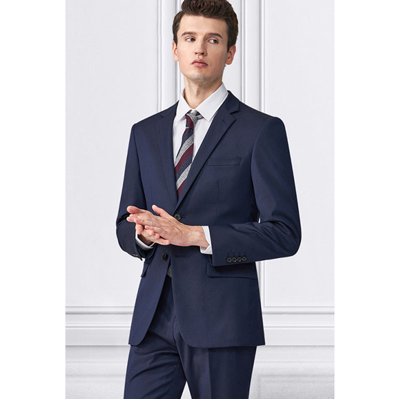 Modern fit suit with optional vest