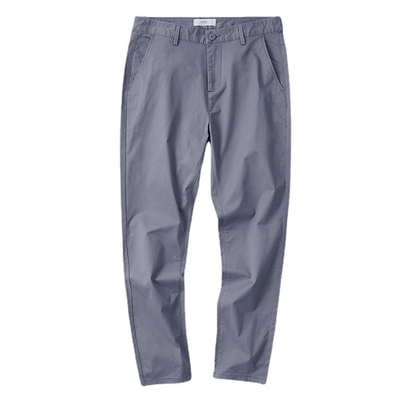 Casual Stretch Cotton Trousers
