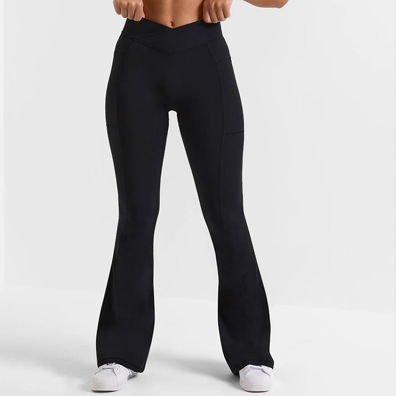 High-Waist Flared Yoga Pants