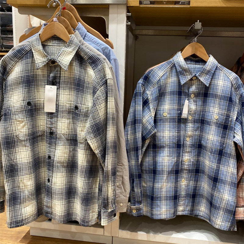 Bamboo Cotton Plaid Overshirt