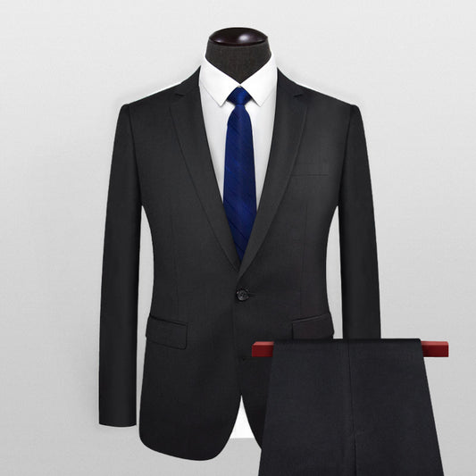 Slim Fit Black Suit