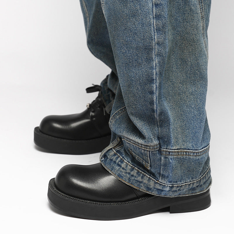 Chunky Platform Derby Shoes