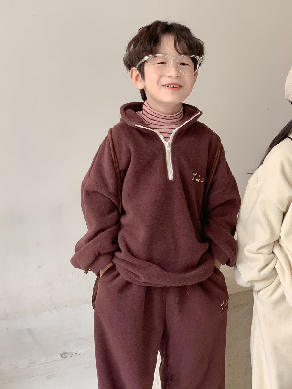 Kids' Zip Sweatshirt Two-Piece Set