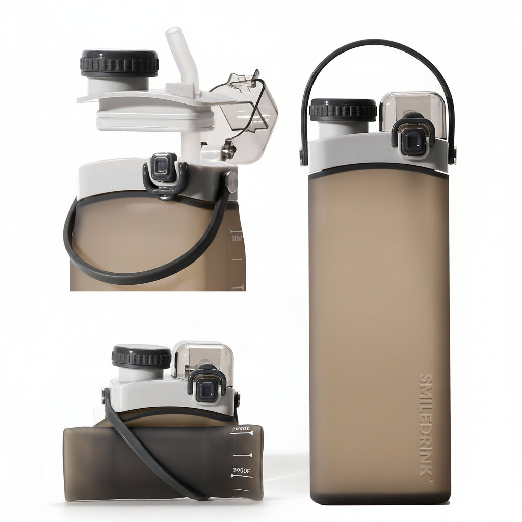 600ml Collapsible Silicone Water Bottle