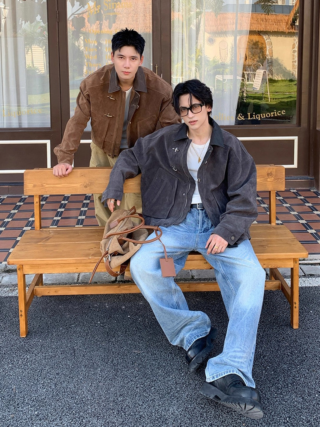 Vintage Toggle Suede Jacket