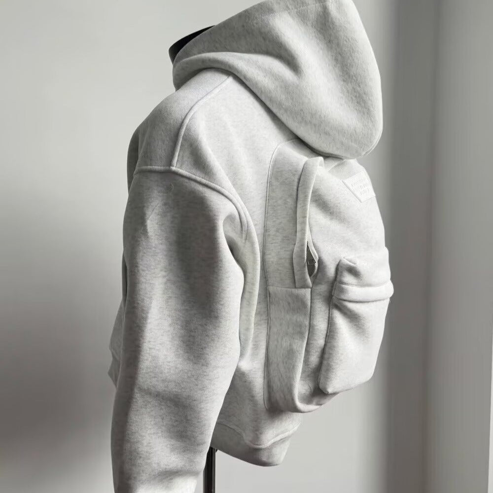 Integrated Backpack Boxy Hoodie
