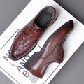 Men's Crocodile Pattern Leather Loafers