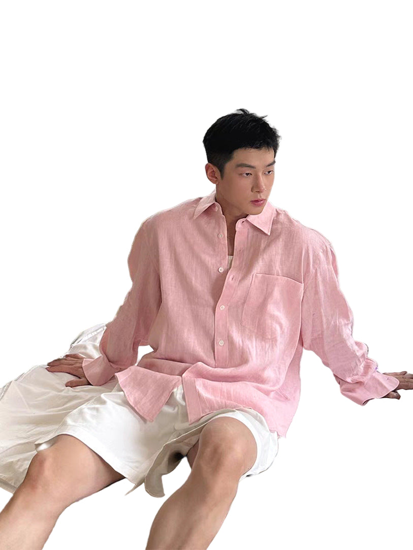 Relaxed Linen-Blend Shirt