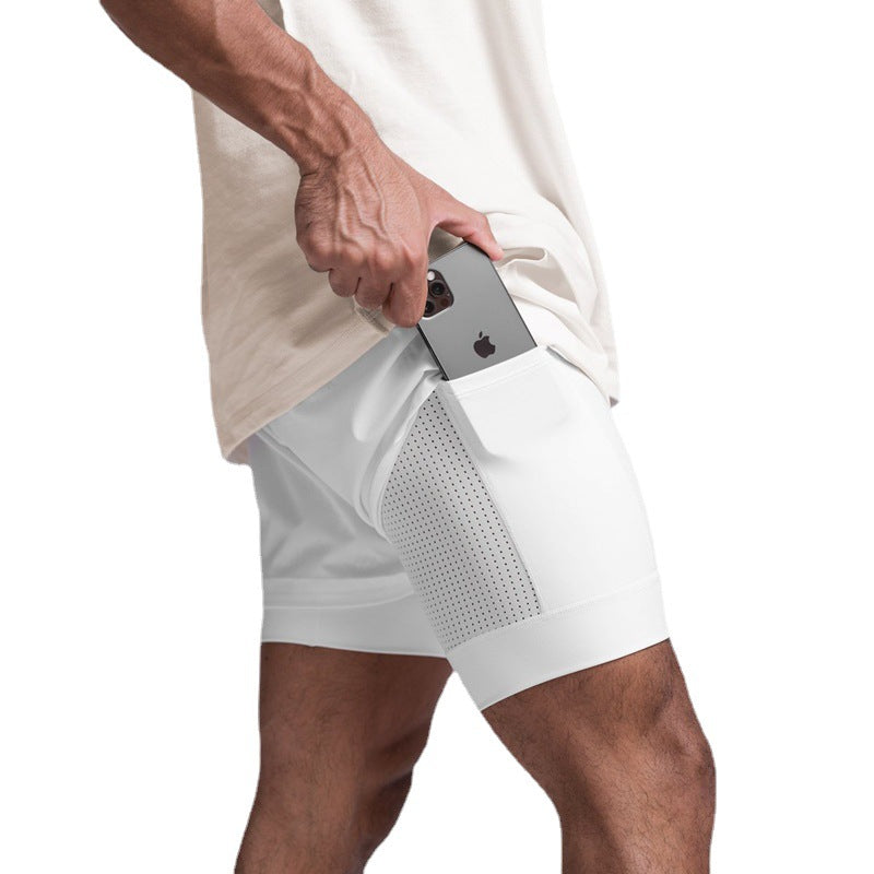 Men's Double-Layer Running Shorts
