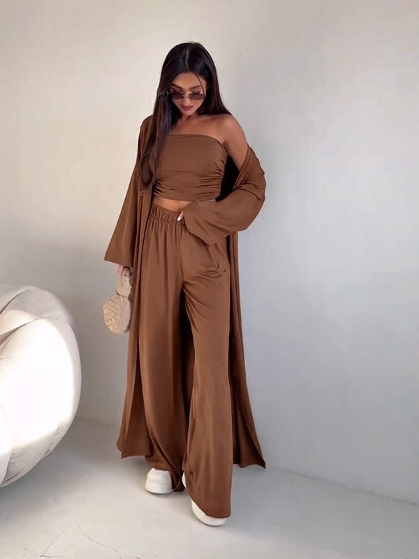 Chic Three Piece Loungewear Set