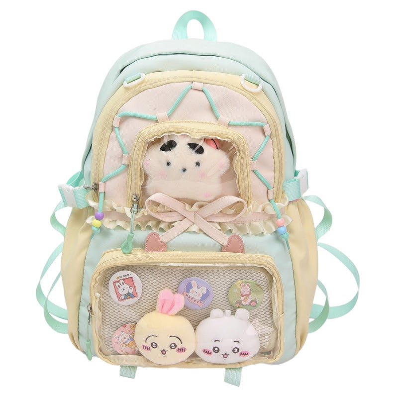 Ruffled Clear Display Backpack