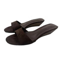 Low-Heel Slide Sandals – product view