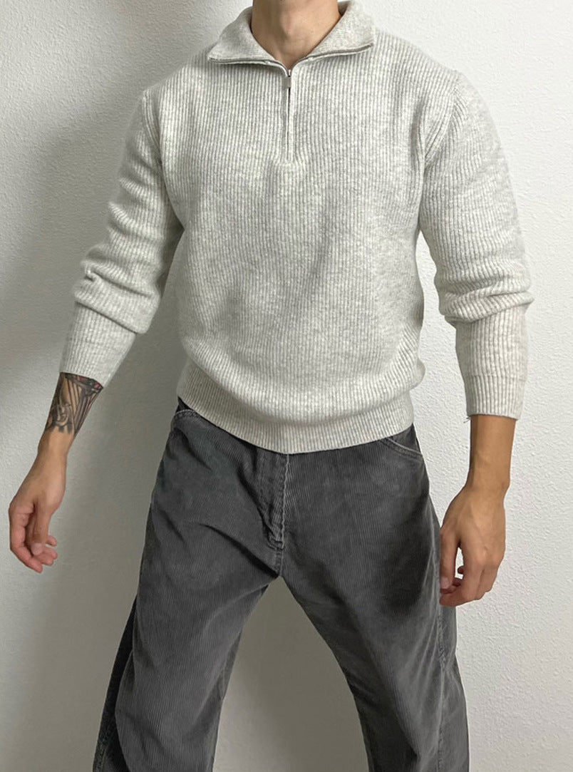 Half-Zip Knit Pullover