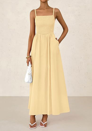 Strap Maxi Dress with Pockets