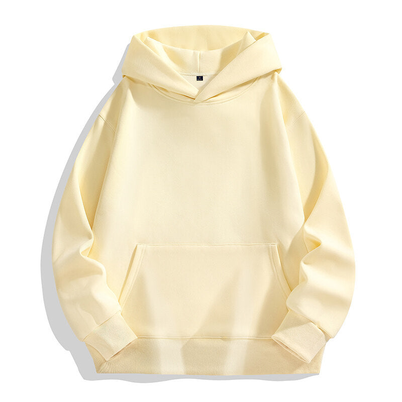 Oversized Terrycloth Drop-Shoulder Hoodie