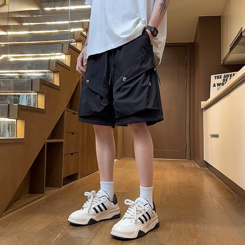 Multi-Pocket Casual Shorts