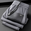 Men’s Light-Luxury Ice Silk Athleisure Trousers