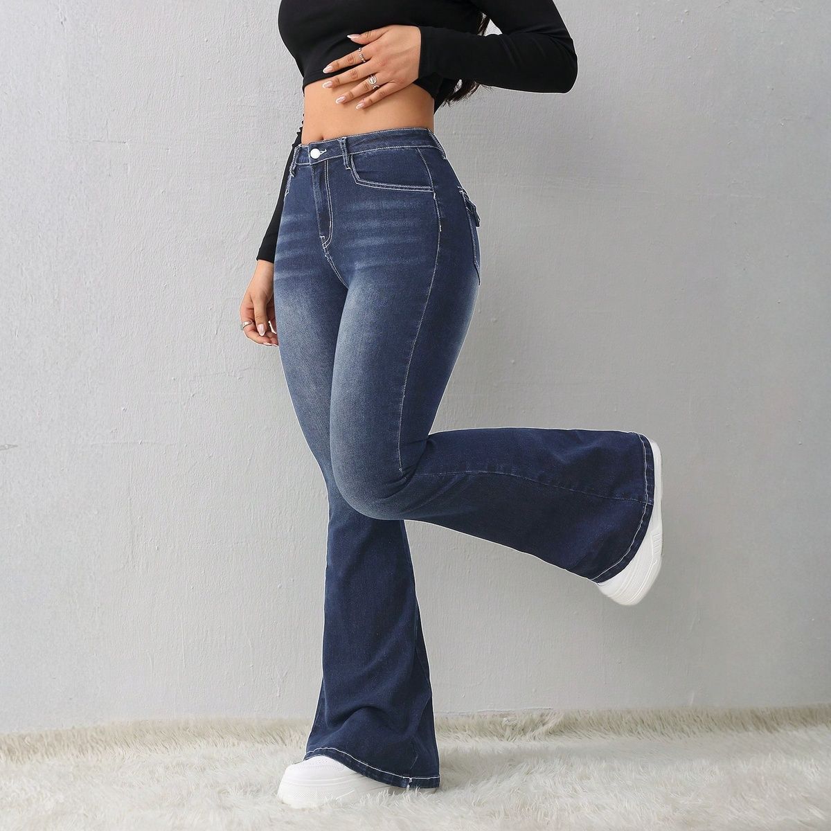 Dark Wash Flared Jeans