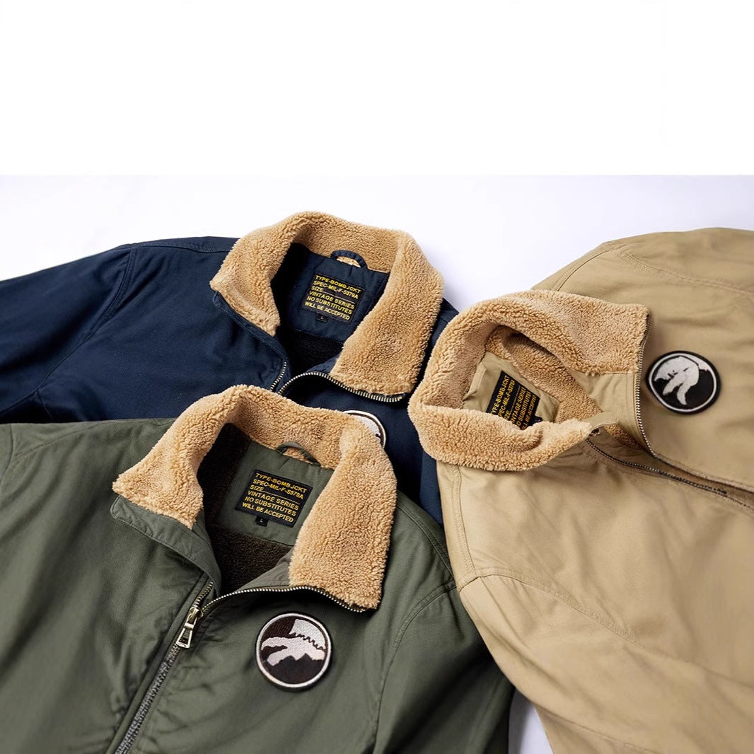 Men's Fleece-Lined Bomber Jacket