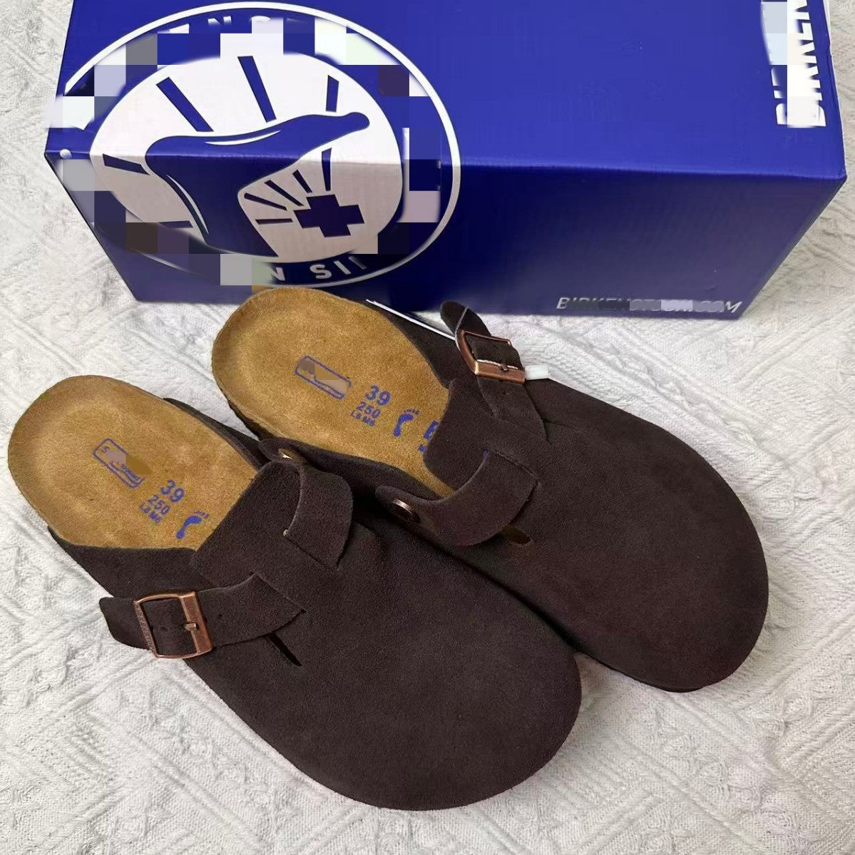 Birkenstock Leather Half-Slippers
