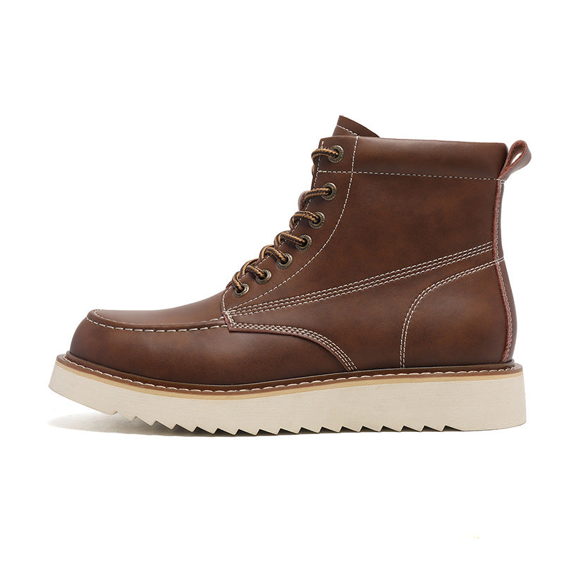 Rugged Lace-Up Work Boots