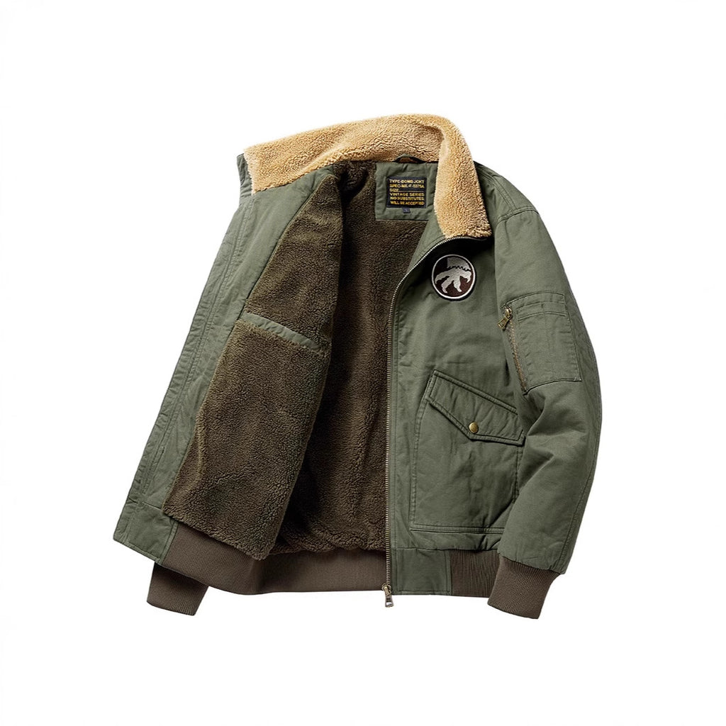 Men's Fleece-Lined Bomber Jacket