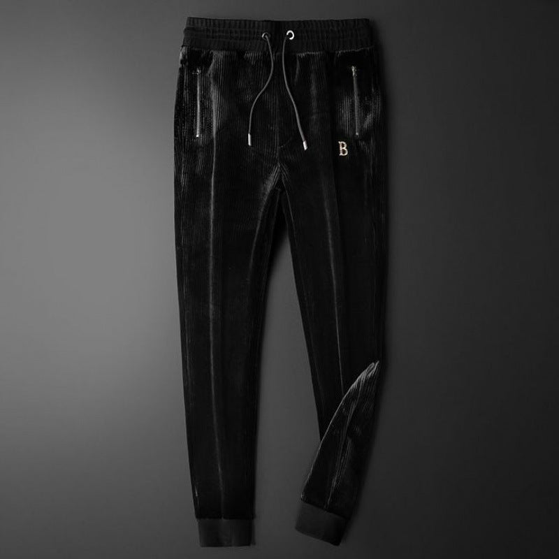 Velvet Textures Hooded Tracksuit