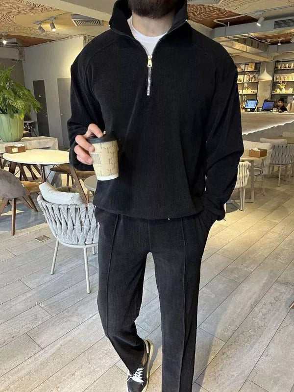 Corduroy Half-Zip Tracksuit