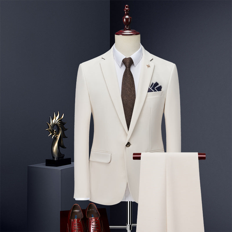 Premium Slim-Fit Three-Piece Formal Suit