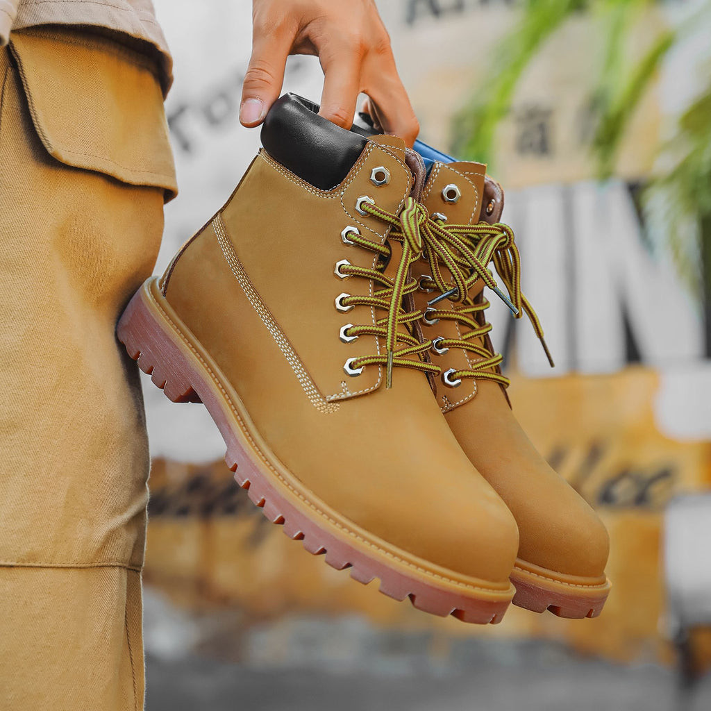 Classic Leather Lug-Sole Work Boots