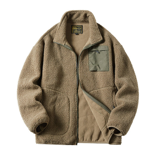 Thickened teddy fleece jacket