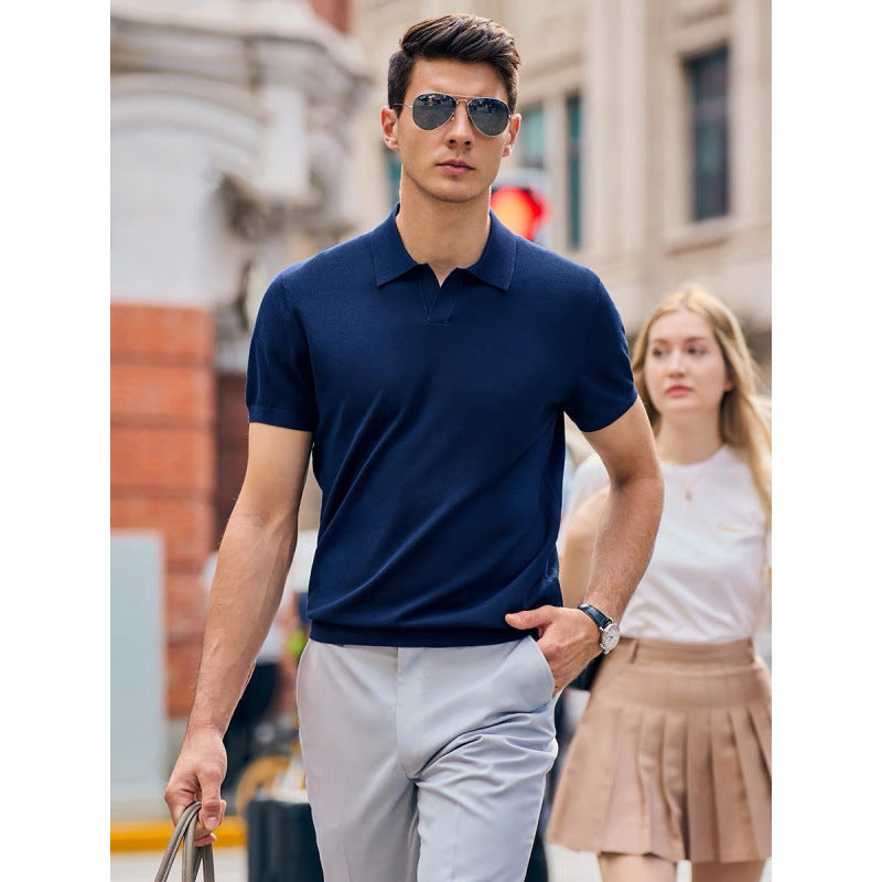 High-Quality Knit Polo Shirt