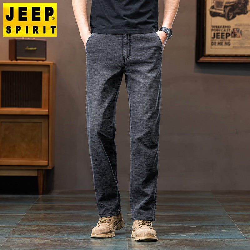 Stretch Denim Trousers