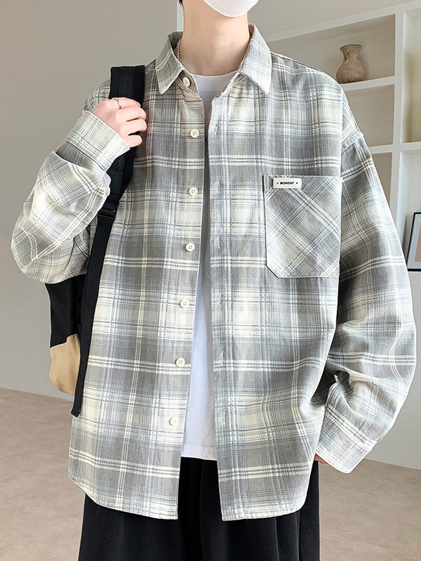 Oversized Plaid Casual Shirt