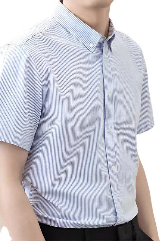 Striped Casual Cotton Men's Shirt
