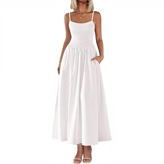 Strap Maxi Dress with Pockets