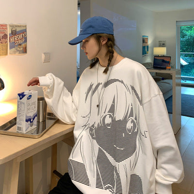 Street Edge Oversized Couple's Sweater