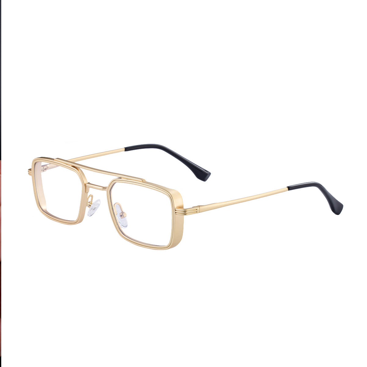 Metal Frame Rectangular Sunglasses