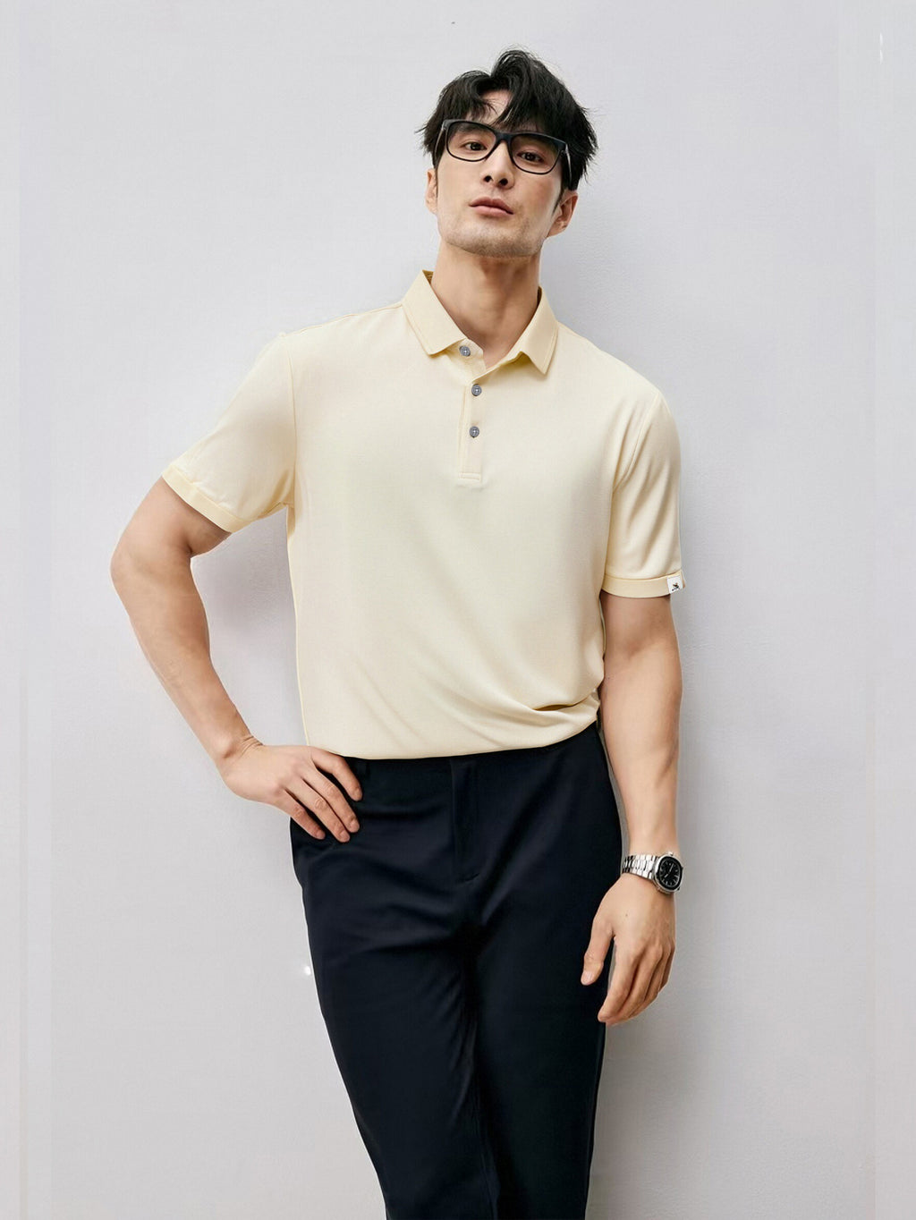 Smooth Pique Collared Shirt