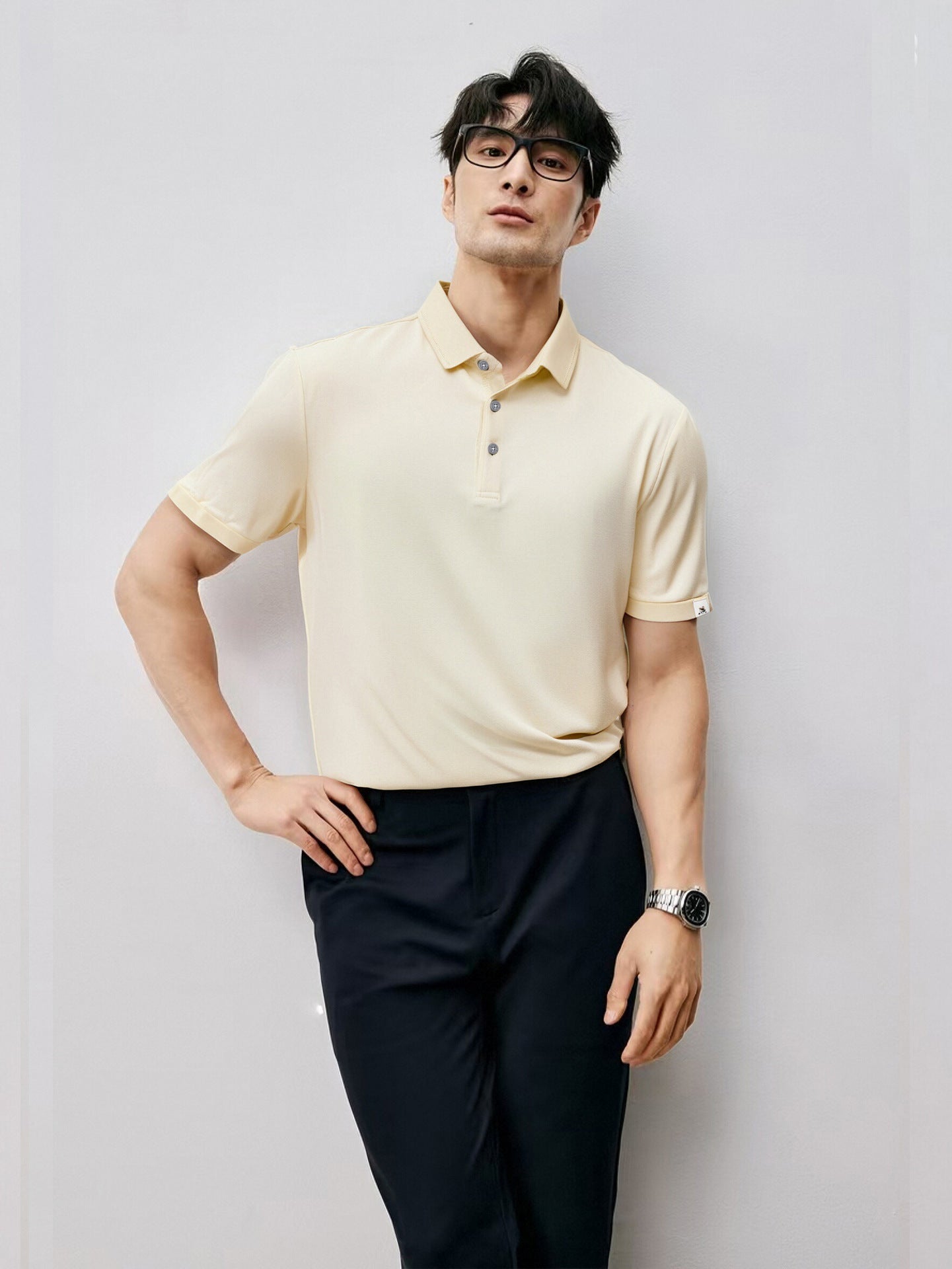 Smooth Pique Collared Shirt