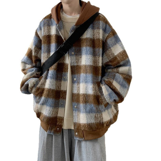 Plaid Bomber Jacket