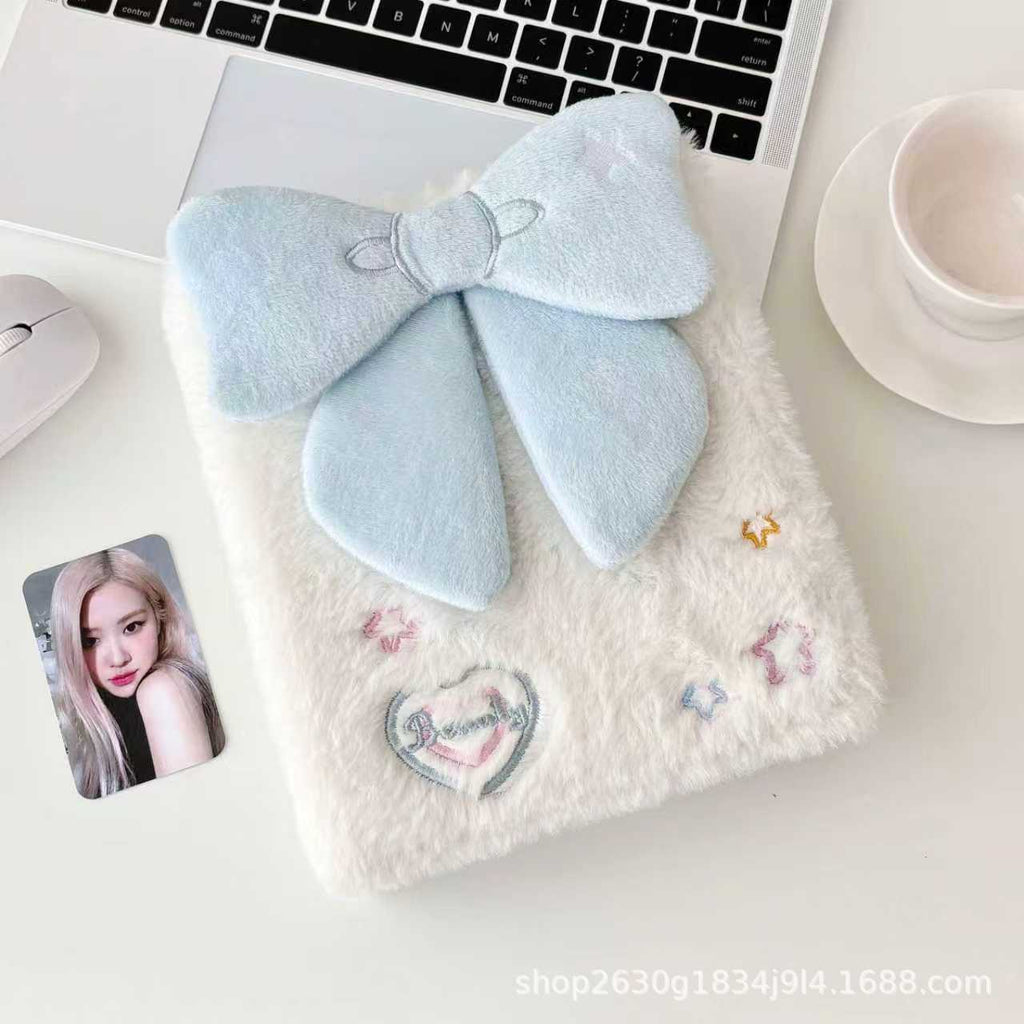 Plush Bow Binder Photocard Album