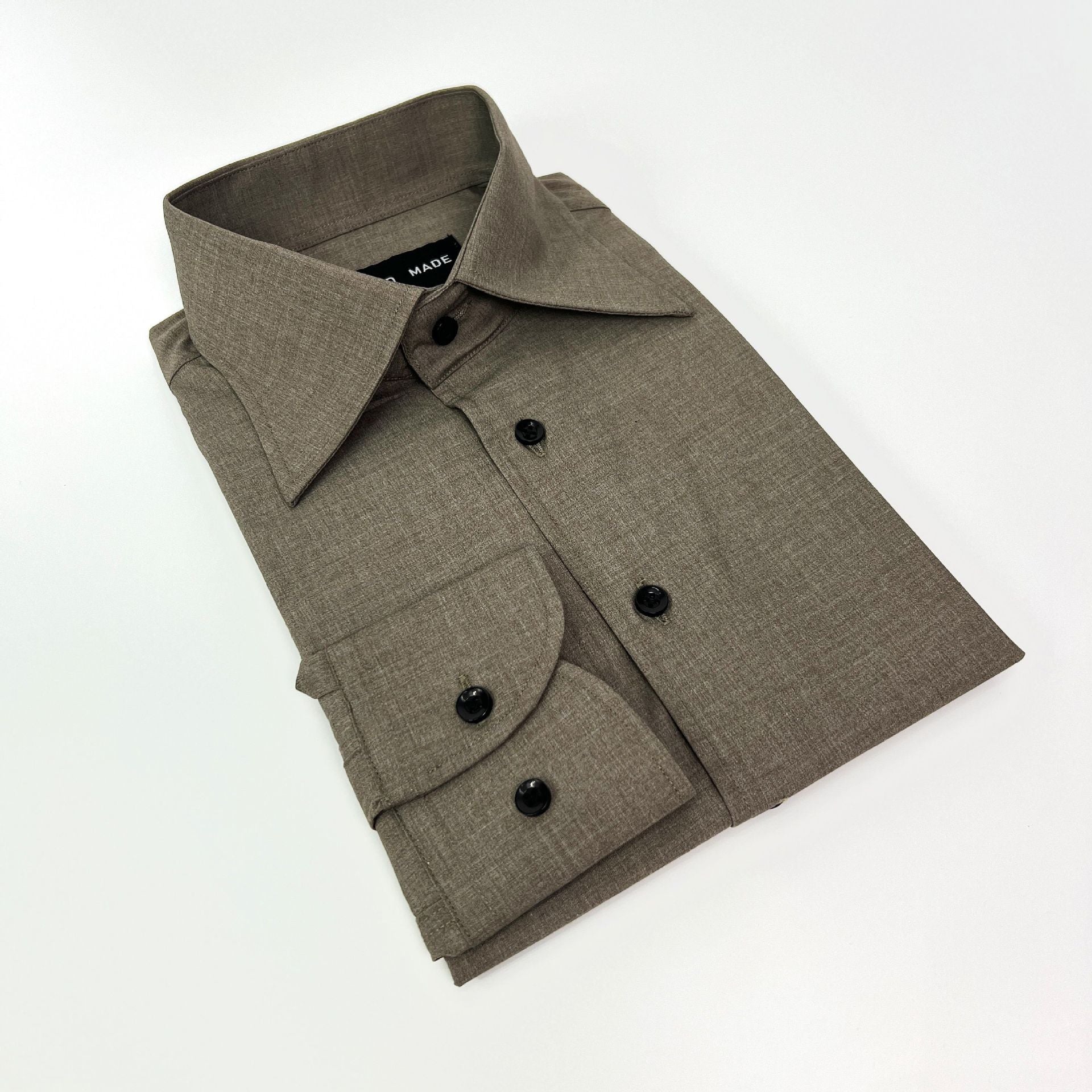 Italian Point Collar Slim-Fit Dress Shirt