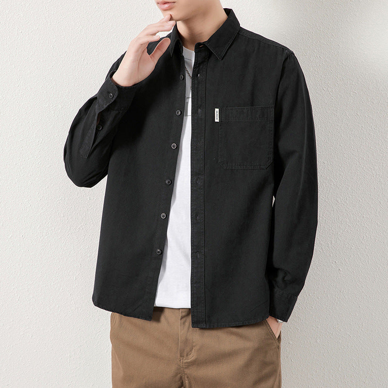 New Men's Loose Casual Cargo Shirt Jacket