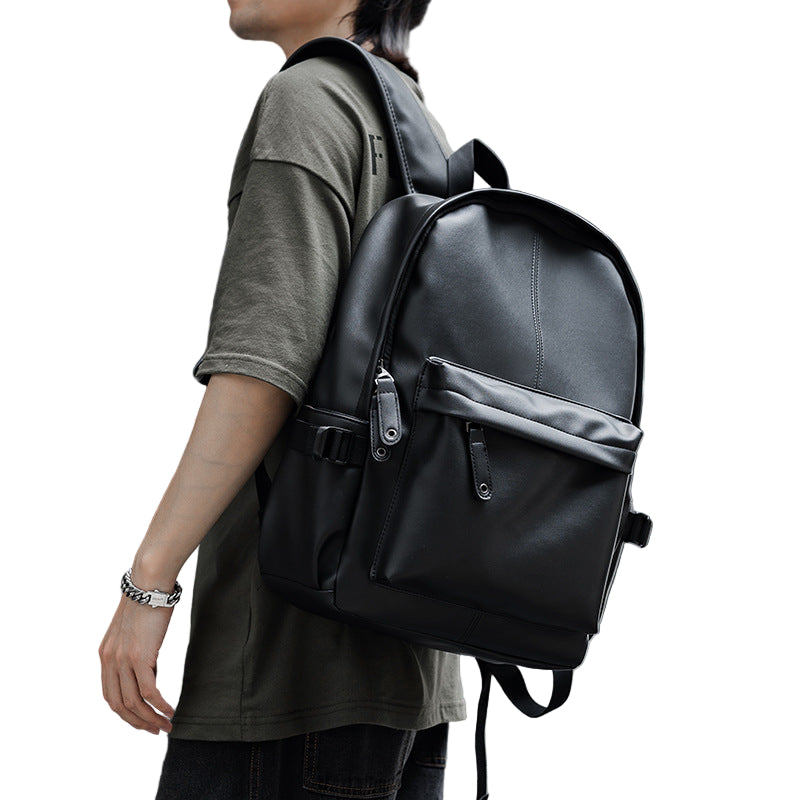 Backpack men's backpack Korean version of the trend travel bag casual middle school student school bag female simple fashion computer bag male