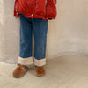 Wool stitched jeans (fur is apricot)