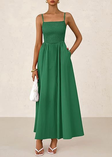 Strap Maxi Dress with Pockets