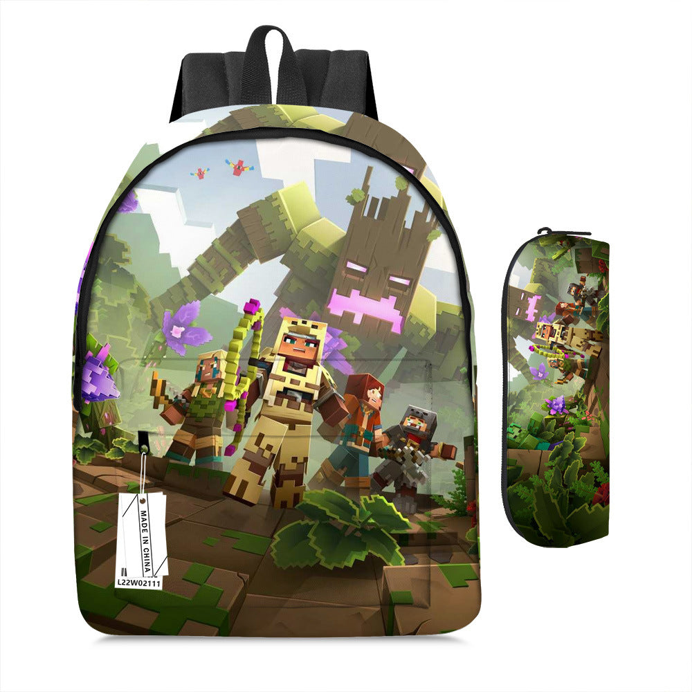 Pixel Game Backpack Set
