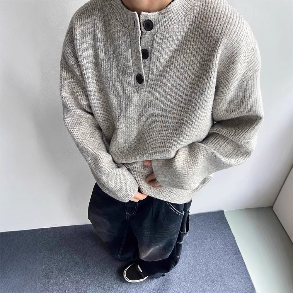Polo Collar Knit Sweater
