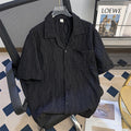 Textured Cuban Collar Shirt